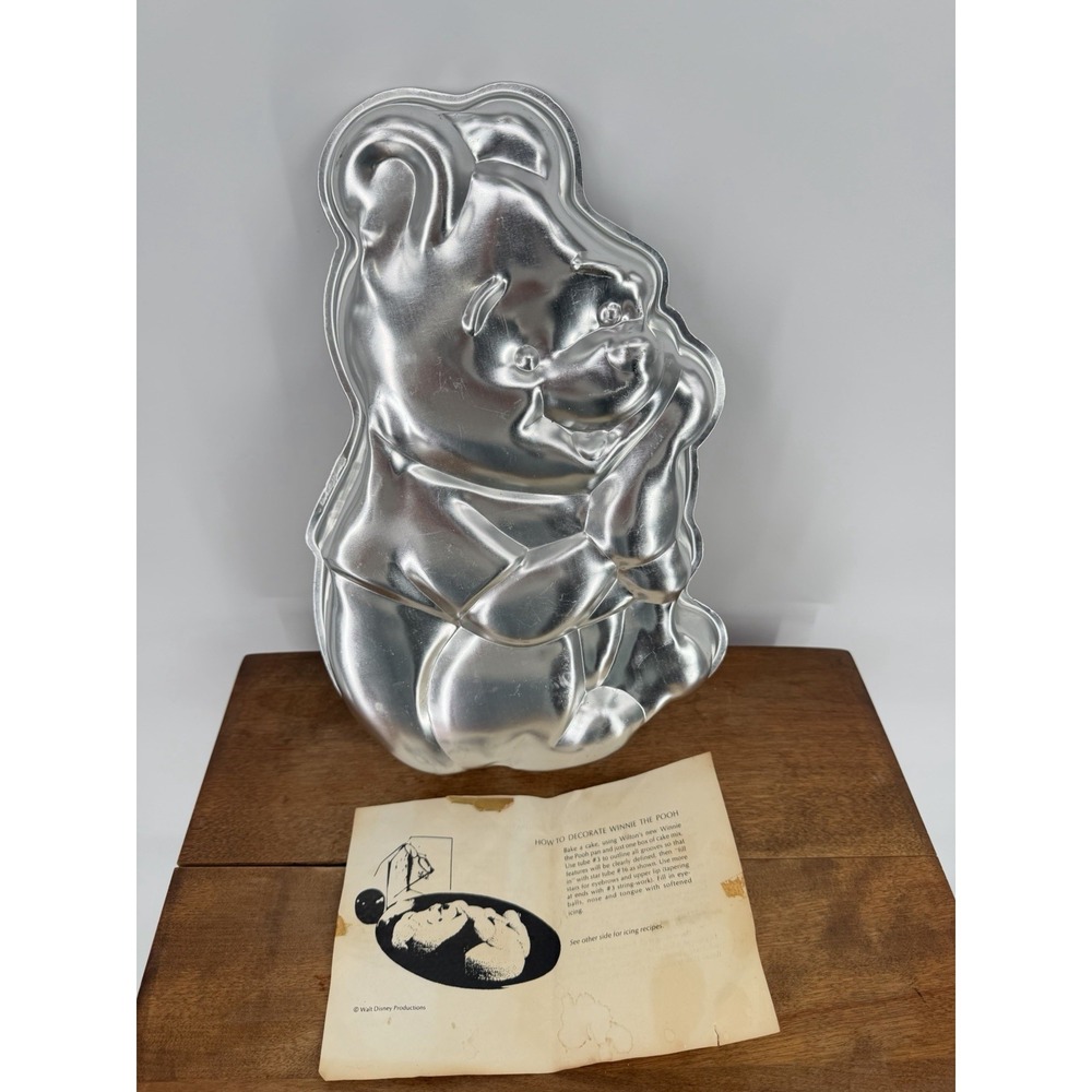 Vintage 1971 Wilton Winnie The Pooh Cake Pan‎ 515-401 Disney w/ Instructions